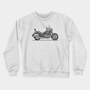 GL1500C F6C Valkyrie Motorcycle Sketch Art Crewneck Sweatshirt